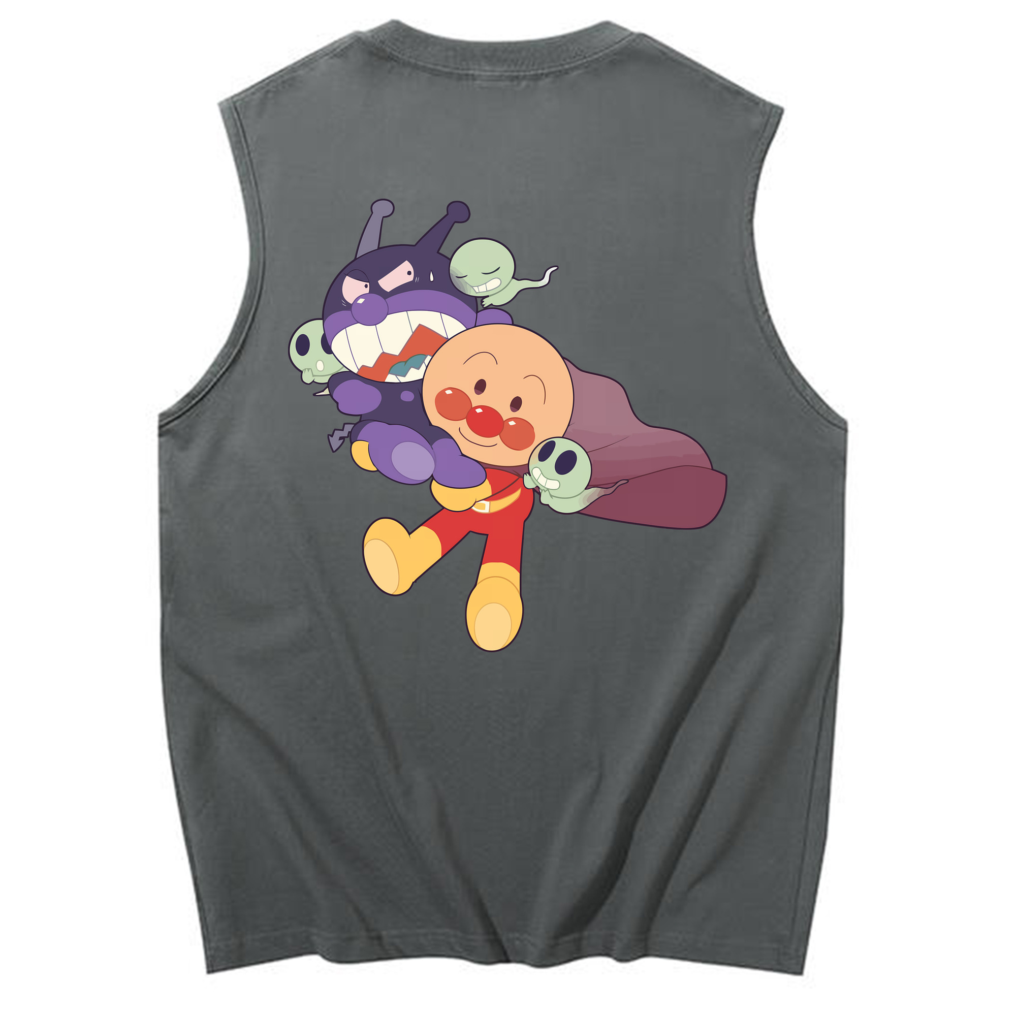 （画像用） アンパンマン Anpanman コットン100％タンクトップ（背面プリント）